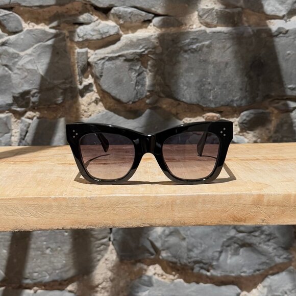 Celine CL40041N Black Gradient Cat Eye Sunglasses - Picture 2 of 11